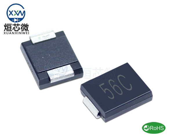 1.5SMC56CA參數(shù),TVS二極管1.5SMC56CA瞬態(tài)抑制二極管