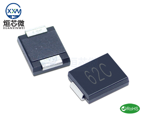 1.5SMC62CA參數(shù),TVS二極管1.5SMC62CA瞬態(tài)抑制二極管